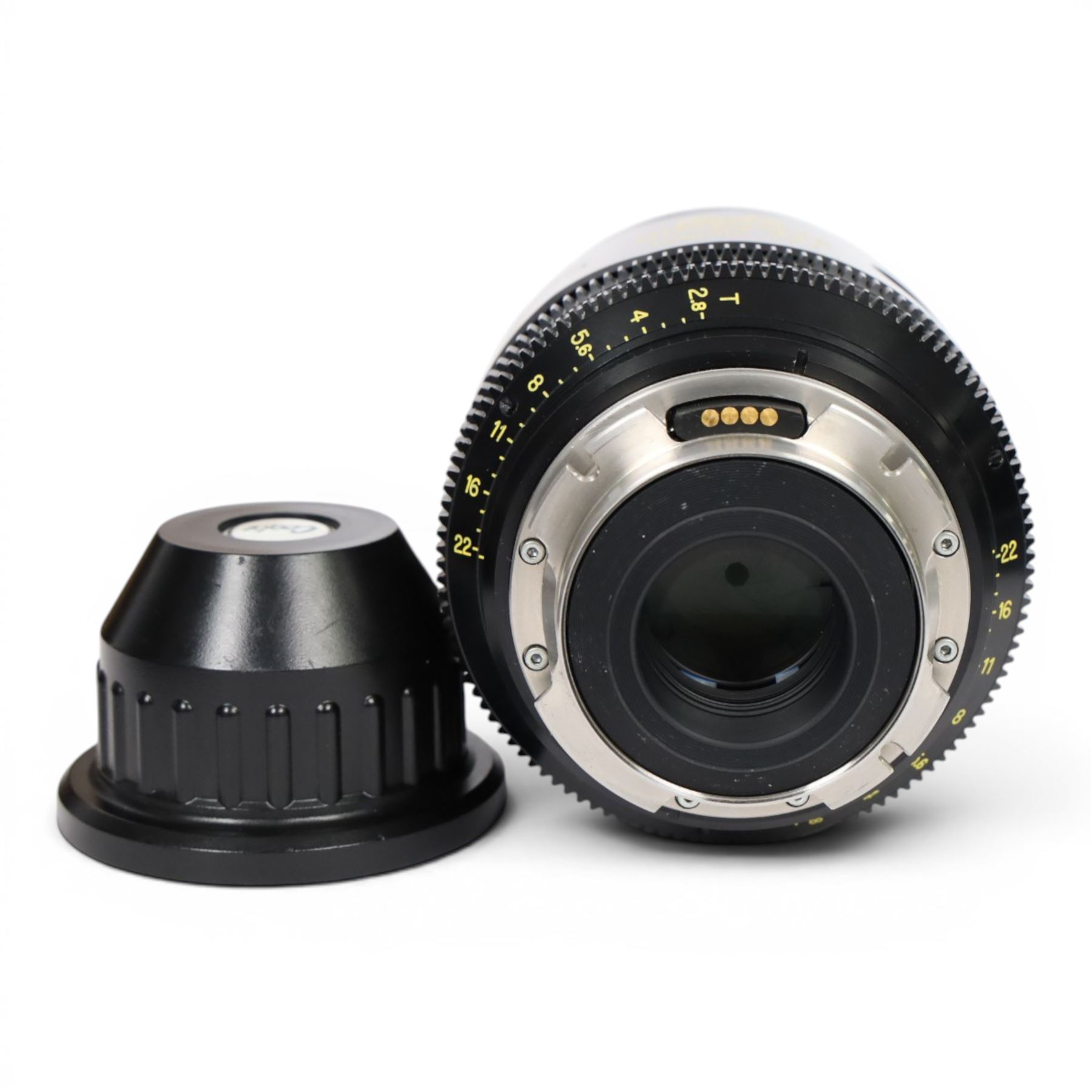 Cooke Mini S4/i 100mm T2.8 prime lens with PL mount, serial no. 8100-0714, with front and back lens caps