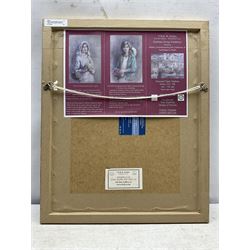 Rowland Henry Hill (Staithes Group 1873-1952): Young Girl with Primroses, watercolour heightened in white signed and dated 1927, 26cm x 17.5cm 
Provenance: exh. T B & R Jordan 'Staithes Group Exhibition', Pannett Gallery Whitby, July 2016, facsimile catalogue verso