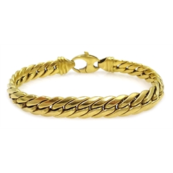  18ct gold  herringbone chain bracelet stamped 750, approx 23.4gm  