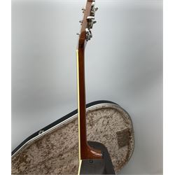 Ovation Ultra Series Model No.1512 electro acoustic guitar, 1980s/90s with textured black bowl back, natural spruce top and mahogany neck, serial no.232916 L104cm; in Hiscox Liteflite case with GuitarKes Workshop set-up and service certificate date October 2021
