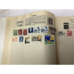 Great British and World stamps, including Queen Victoria and later, Lundy, Iran, Poland, Spain, USA etc, housed in albums and loose, in one box