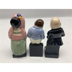 Sixteen Royal Doulton Charles Dickens figures, to include Oliver Twist, Fat Boy, Fagan, Stiggins etc, all with printed marks beneath