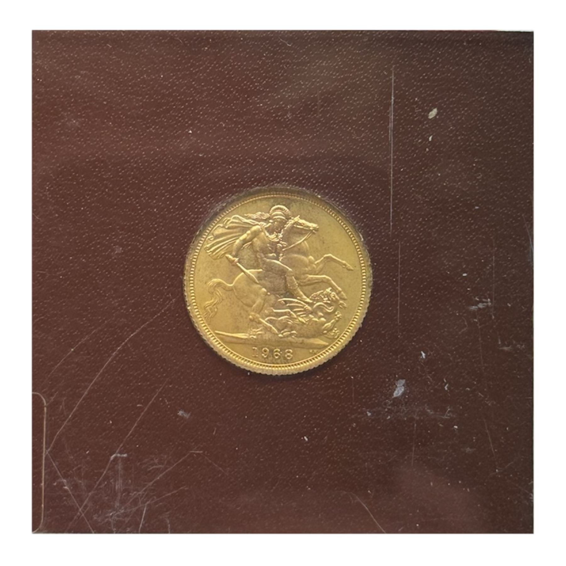 Queen Elizabeth II 1968 gold full sovereign coin