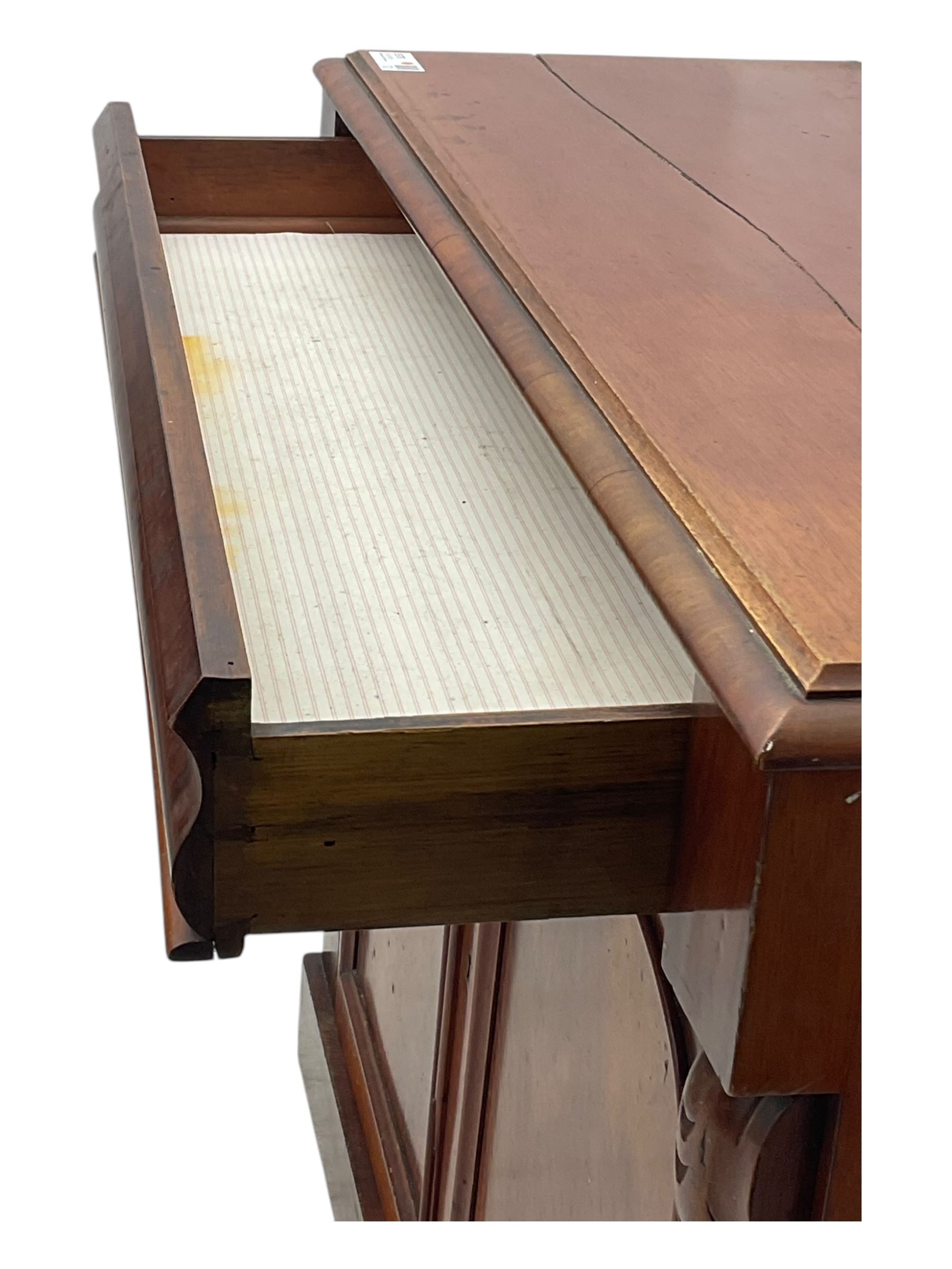 Victorian mahogany chiffonier side cabinet