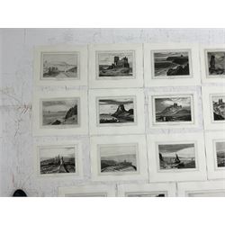 William Daniell RA (British 1769-1837): Scarborough, Whitby, Flamborough, Whitehaven, Tynemouth, Holy Island, Lancaster, et al., set of nineteen aquatints 23cm x 30 cm (19) (unframed)