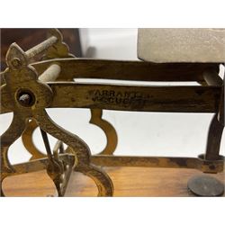 Set of Pharmaceutical scales, marked 'The Holborn Surgical Inst. co. Ltd London' together with two postal scales and to cased sets of dentist burs 