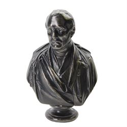 Duke of Wellington, composite bust of The Duke of Wellington upon on a socle base, H42cm