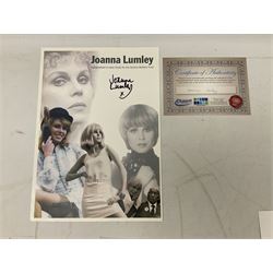 Dame Vera Lynn - collection of six signatures comprising TLS, album page and four colour photographs (including White Cliffs of Dover); signed photograph of John Mills; and signed photographs of film stars each with CoA including Bob Hope, Charlton Heston, Gene Autry, Sound of Music Julie Andrews and Christopher Plummer and Joanna Lumley