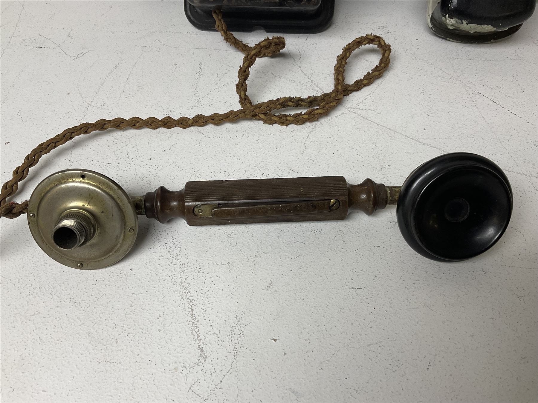 Two GPO wall mounted bell boxes, the first example marked no.1, and no.1A, together with three other wall mounted bell boxes 