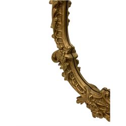 Two ornate gilt framed wall mirrors 