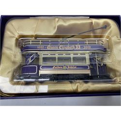 Britains - The Irish State Coach die-cast model, No.00254; boxed with outer packaging; Corgi QEII Golden Jubilee Special Edition Open Top Tram No.CC25206; and QEII Diamond Jubilee Limited Edition set of three vehicles No.1980/5000; both boxed (3)