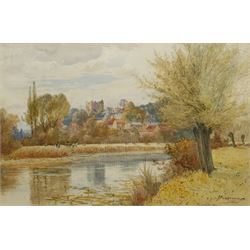 Peter Buchanan (British exh.1880-1911): 'Guilford Surrey', watercolour signed and titled 34cm x 52cm