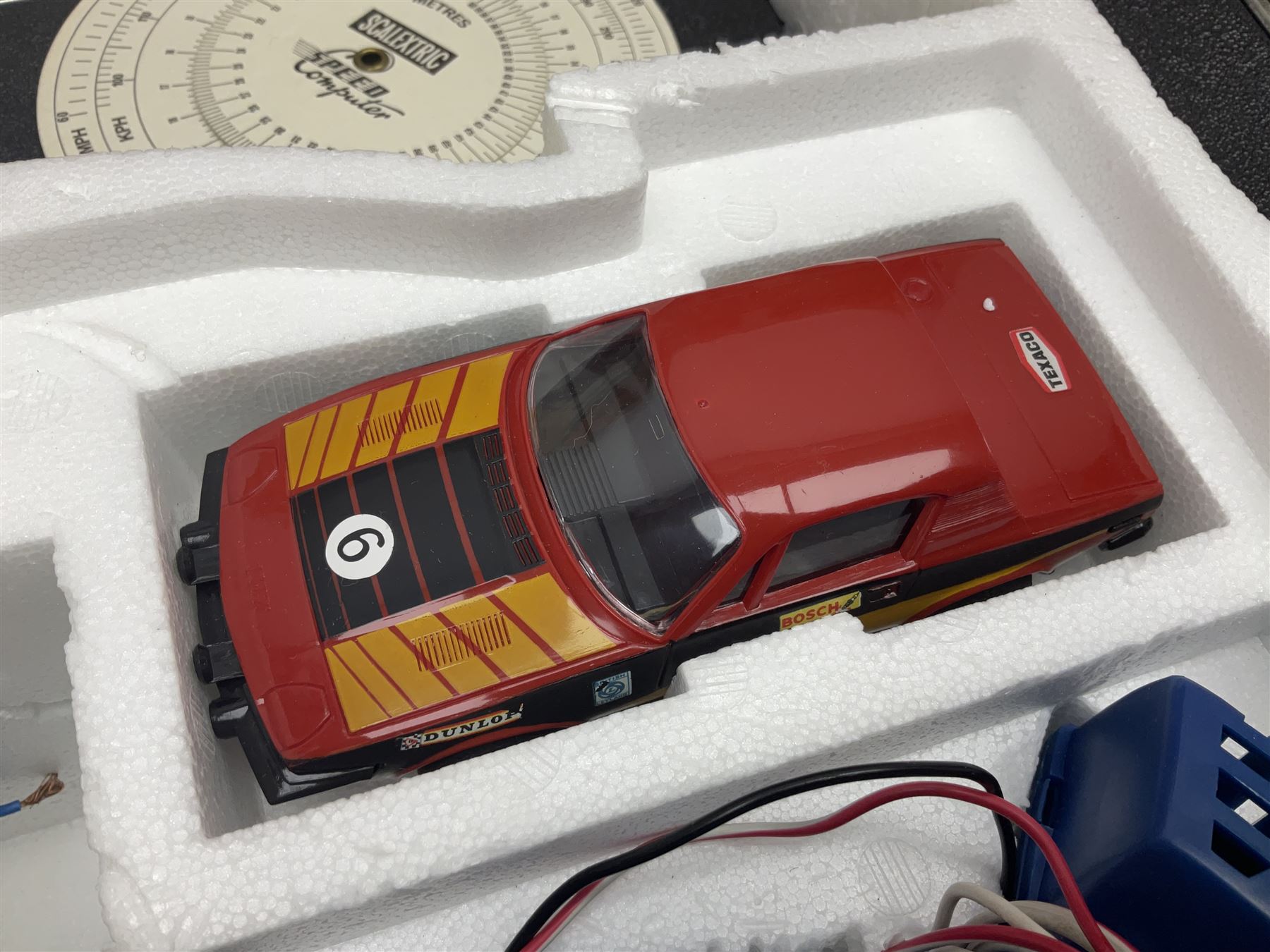 Scalextric - Set 300 with TR7 rally cars, controllers, power unit, track and paperwork; boxed