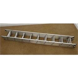  Abru Starmaster DIY aluminium triple ladder set, 635cm extended  