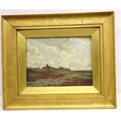  Moorland Landscape, watercolour signed by Hirst Walker (Staithes Group 1868-1957) and dated 14th March 1904 on the frame, 18cm x 24cm  
