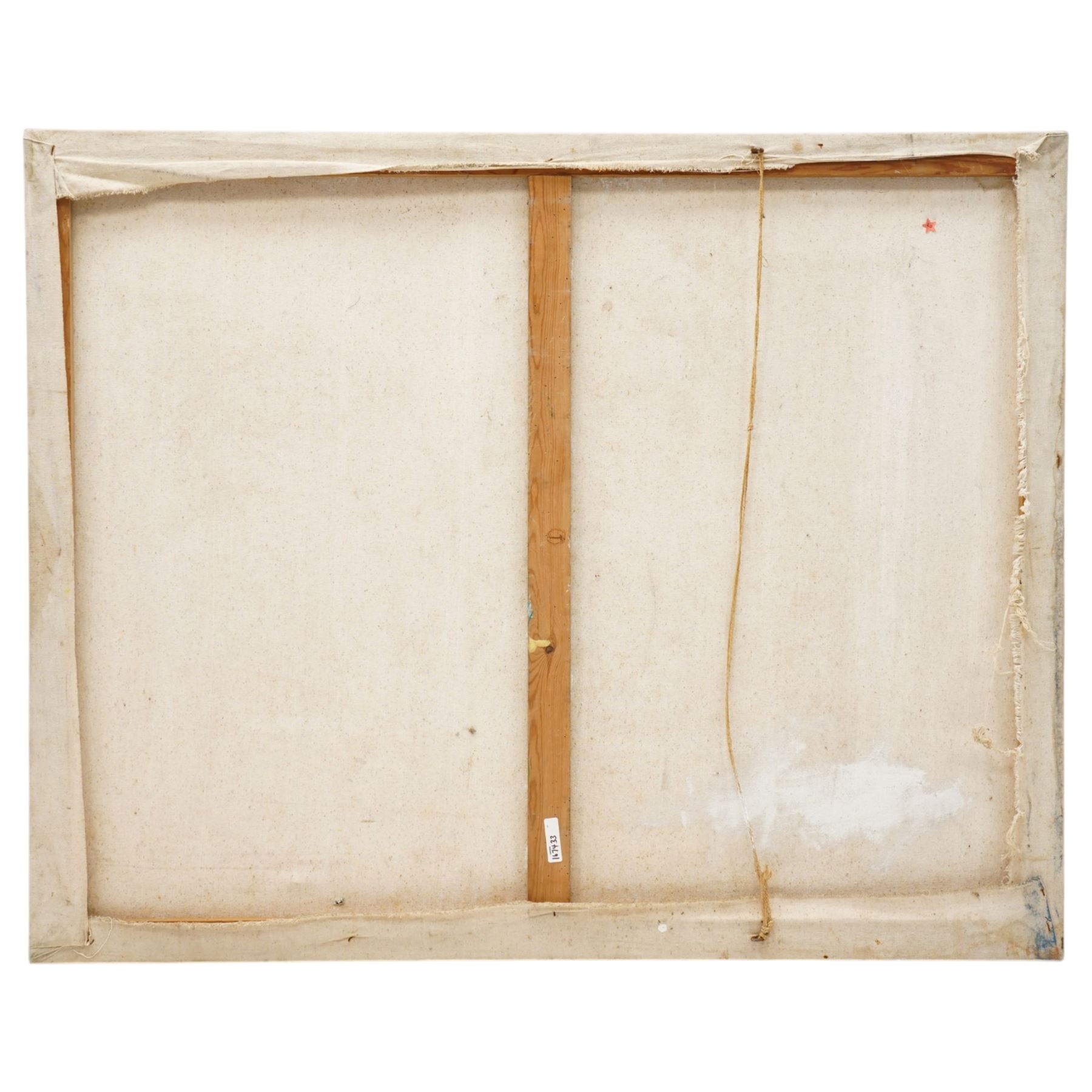 John Gilbey Bowles (British 1929-2011): Interior Scene with Lady in Bed, oil on canvas unsigned 102cm x 127cm (unframed
Provenance: from the family of the artist