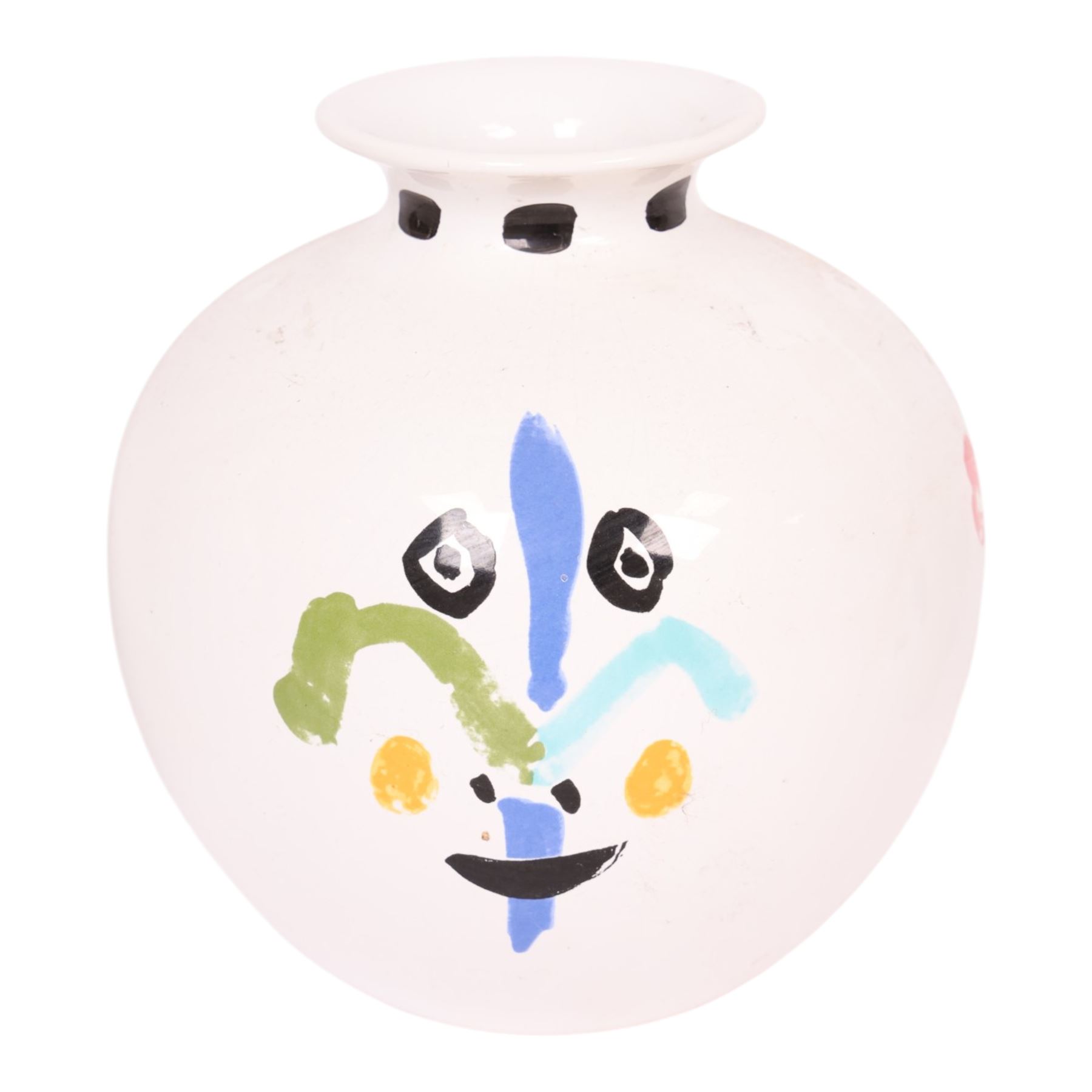 Picasso Masterpiece Editions, two vases and a jug of Living Face, 1963, printed marks beneath and dated 1996, largest H33cm