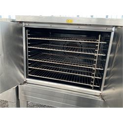 Blodgett - Zephaire commercial stainless steel double door convection baking oven, 3 phase, on four legs - THIS LOT IS TO BE COLLECTED BY APPOINTMENT FROM DUGGLEBY STORAGE, GREAT HILL, EASTFIELD, SCARBOROUGH, YO11 3TX