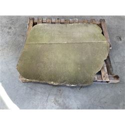 Aislaby quarry hand cut stone table top or slab