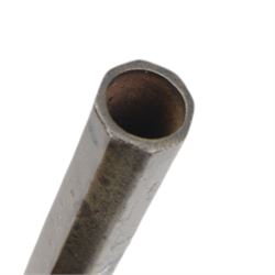 Late 19th century Belgian percussion boxlock pocket pistol, marked PM, with octagonal barrel and checkered wooden grip, L23cm
Sold as an exempt item under Section 58 (2) of the 1968 Firearms Act, to be held as a curiosity or ornament