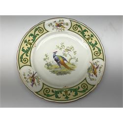 Royal Doulton toby jug of Winston Churchill H23cm and large character jug of Falstaff; together with four collector's plates by Royal Crown Derby, Royal Worcester and Limoges (6)