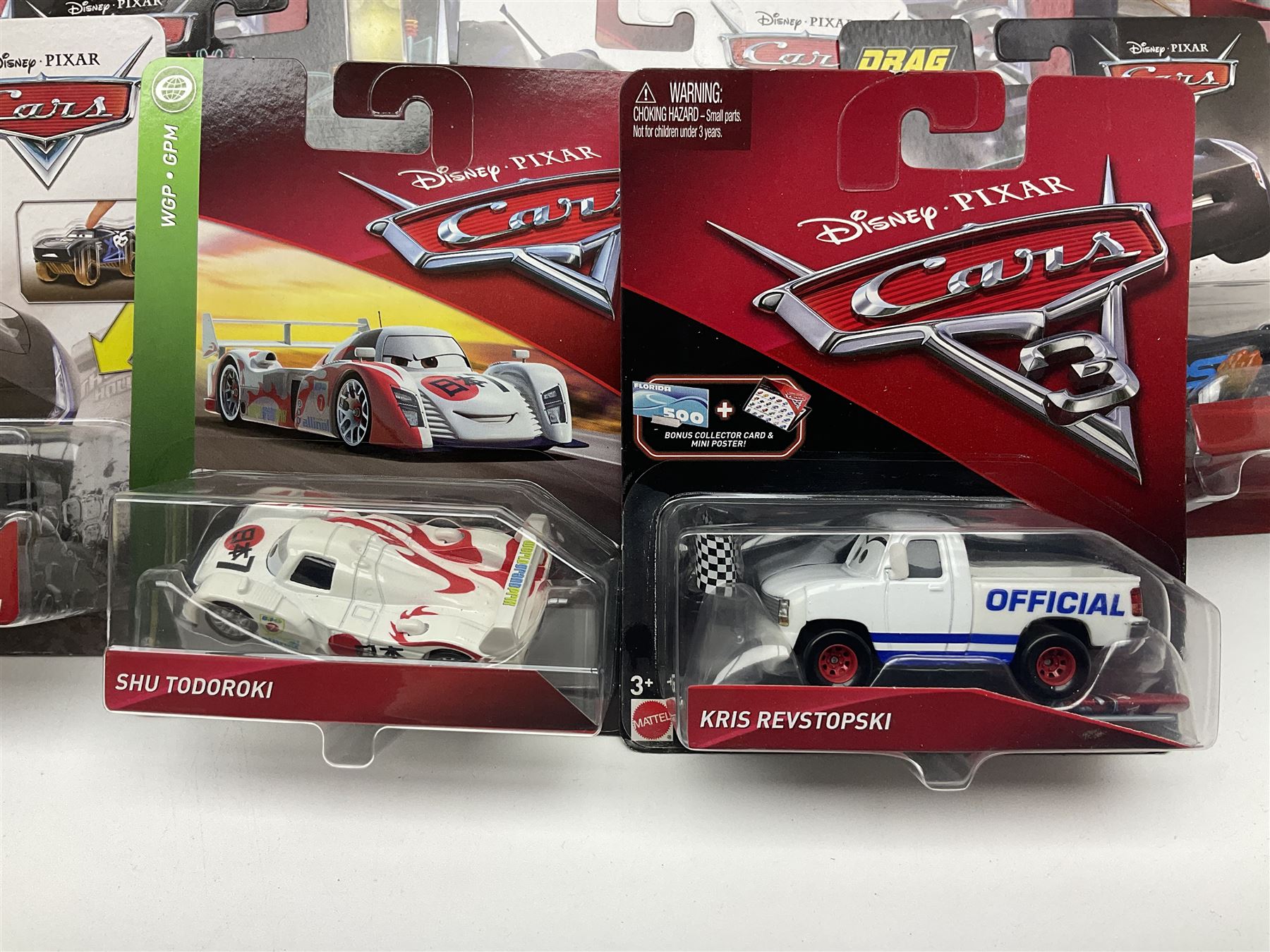 Disney Pixar 'Cars' - thirty-four Mattel carded die-cast models; all in unopened blister packs (34)