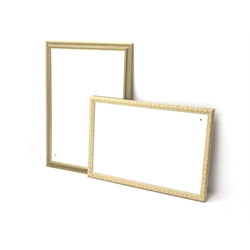 Gilt framed wall mirror (82cm x 112cm), and another smaller mirror (69cm x 101cm)
