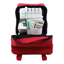 Bernina Overlocker sewing machine with manual and carry case