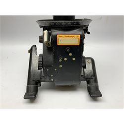 Air Ministry Periscopic Sextant Mk.2B, possibly by Kelvin & Hughes, Ref.No. 6B/2838 Serial No. 158KH1/59, bearing Fenns (Farnborough) Ltd label; in black pyramid shaped stowage case with various labels