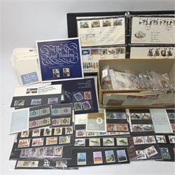 Stamps including First Day Covers, small number of Presentation packs etc, loose and in an album