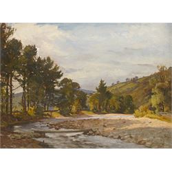 Albert George Stevens (Staithes Group 1863-1925): A Highland Stream, oil on board signed 26cm x 34cm
