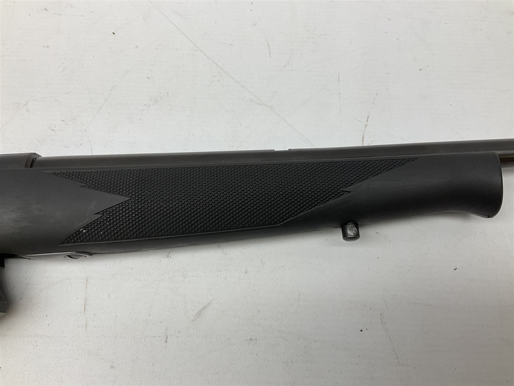 Puma Rifles Hunter bolt-action .22 Long Rifle the 36cm shortened barrel threaded for sound moderator, plastic synthetic stock, serial no.1050840 L83.5cm FIREARMS CERTIFICATE REQUIRED OR RFD