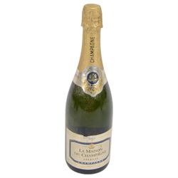 Mixed champagne, including Moet & Chandon, Maison Royale, Paul Langier and La Maison Du Champagne, together with and a bottle of Babycham, various contents and proof