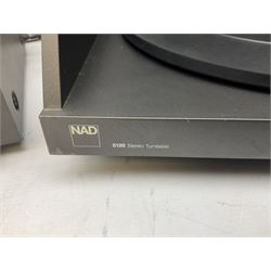 NAD 5120 semi automatic belt drive turntable, and NAD Stereo Receiver 7020e 