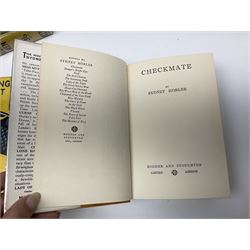 Collection of Hodder and Stoughton yellow jacket version books, to include Sydney Horler, George Goodchild, Dornford Yates, Leslie Charteris etc 
