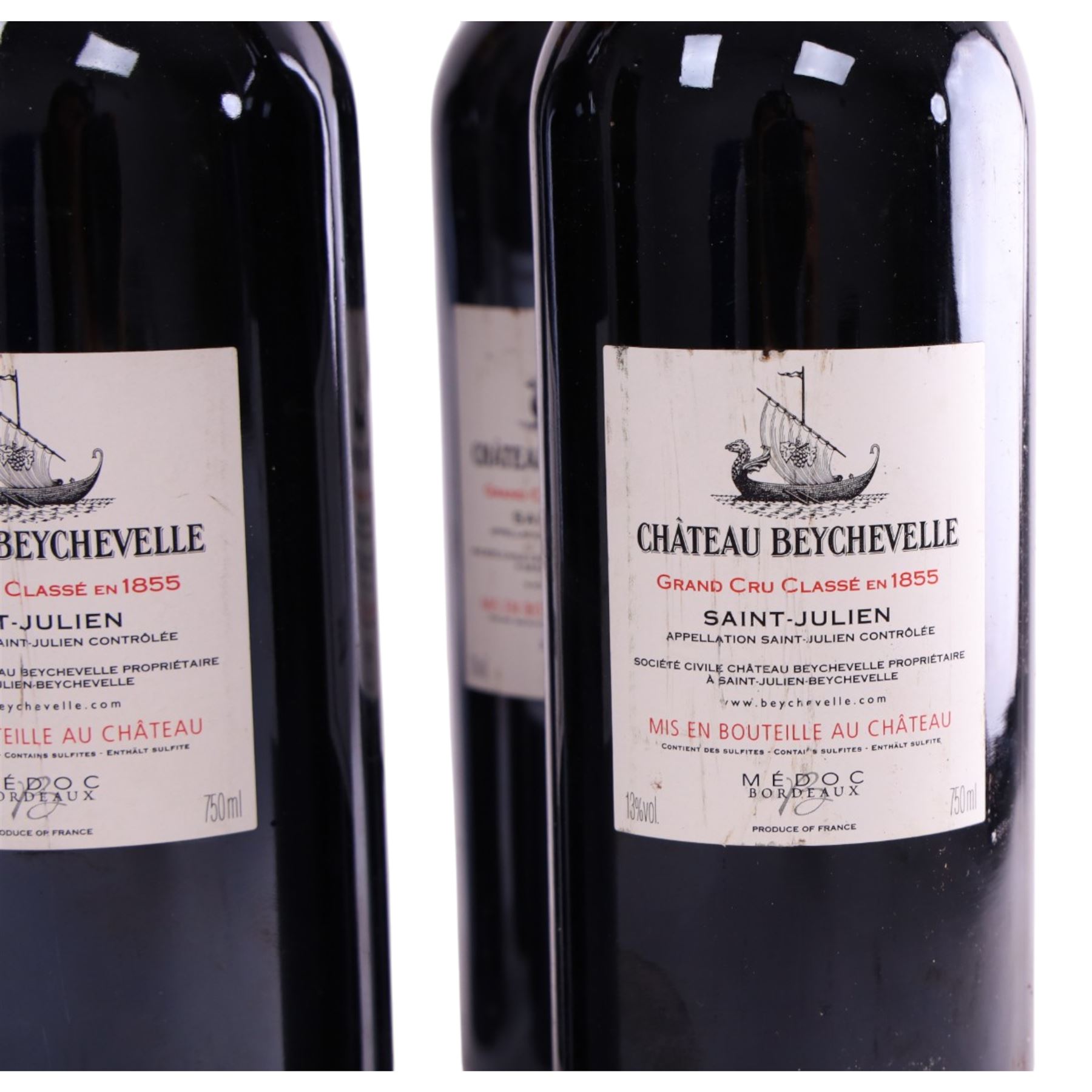 Chateau Beychevelle, 2006 Saint-Julien, five bottles, 750ml, 30% vol 