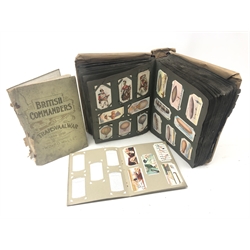  Collection of cigarette cards in album mostly part sets including Will's Time & Motion, Aviation, Naval Dress, Worlds Dreadnoughts, Rugby internationals, Player's Wonders of the Deep, Arms & Armour, British Empire, Army Life, Cricketers 1934, Footballers 1928, etc and Tobacco issue, Wills booklet 'British Commanders in the Transvaal War 1899-1900'    