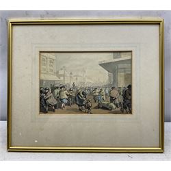 William Augustus Sillince (British 1906-1974): Busy Street Scene, watercolour signed 17cm x 26cm 