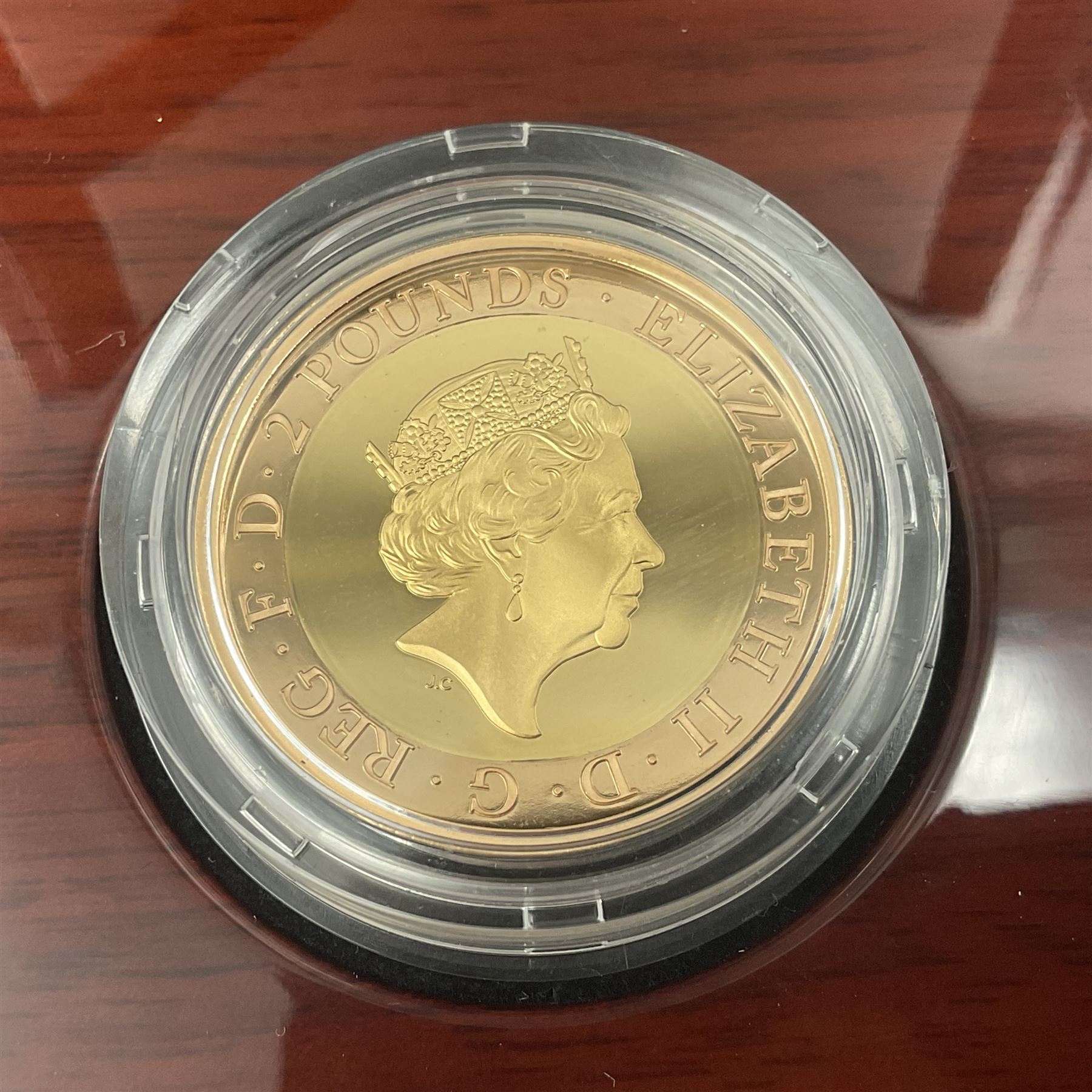 The Royal Mint United Kingdom 2020 'Agatha Christie 100 Years of Mystery' gold proof two pound coin, cased with certificate