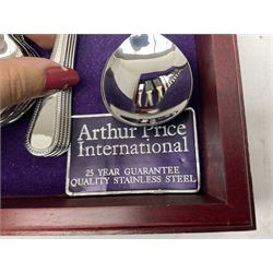 Arthur Price cased canteen of stainless steel cutlery (56) 