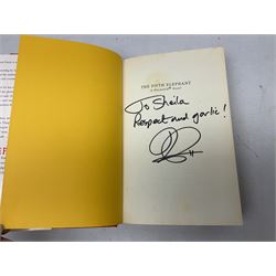 Collection of twenty-three hardback Terry Pratchett books, comprising approximately eighteen first editions including The Fifth Elephant signed & inscribed by Pratchett, all with dustjackets