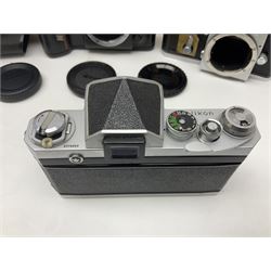 Nikon F-401 camera body, serial no. 2064766, together with Nikon Shutter Speed range, serial no.106395, and other Nikon equipment and camera bodies 