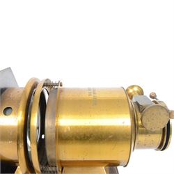 Late 19th century 'The Prestantia' brass and tin plate magic lantern by Riley Bros Ltd Bradford