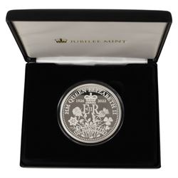 King Charles III Tristan da Cunha 2023 'Queen Elizabeth II Memorial' five ounce fine silve...
