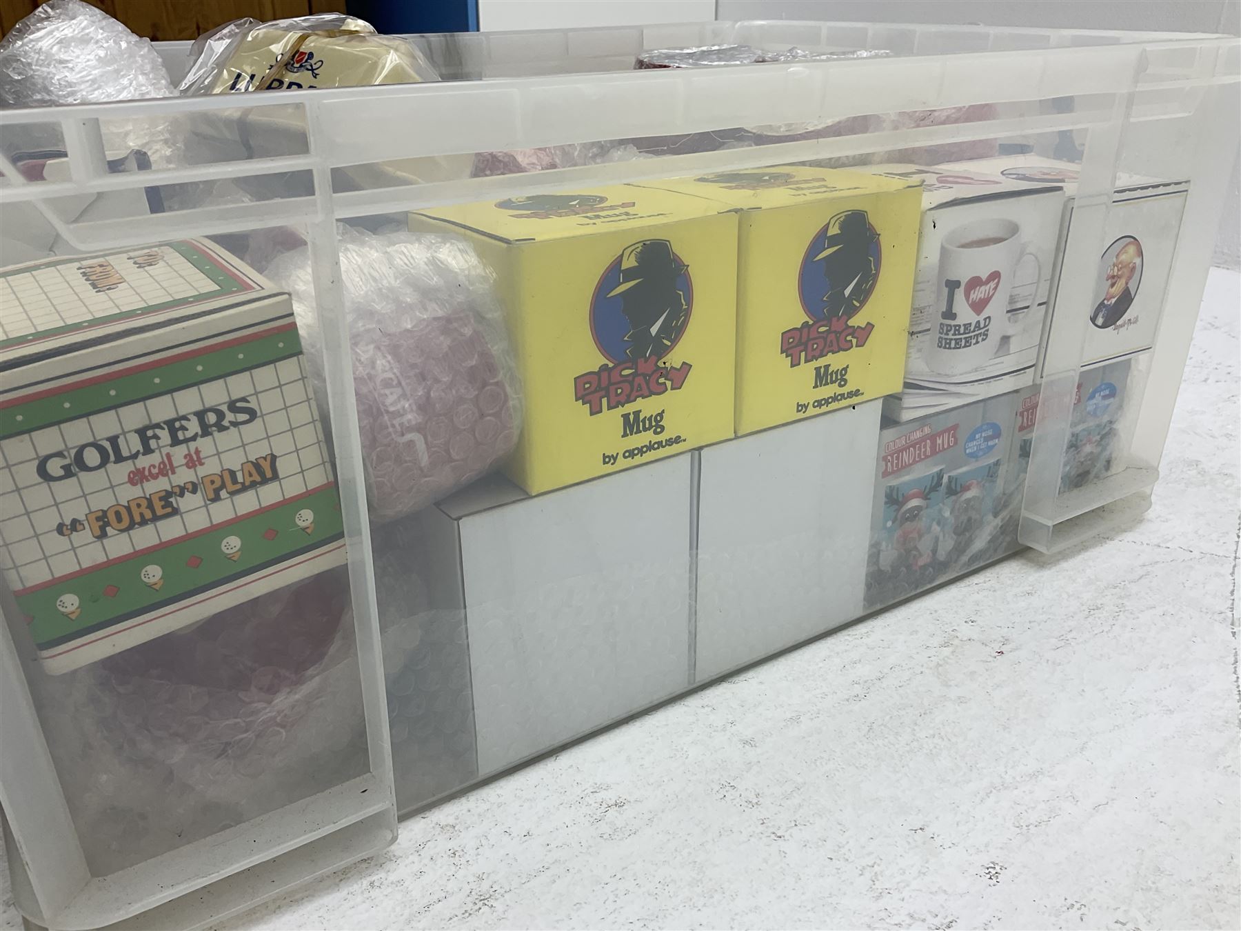 Quantity of Nescafe memorabilia and merchandise, and various mugs, Star Wars etc in two boxes