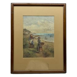 Kate E Booth (British fl.1850-1898): Lady Palmer's Cottage Runswick Bay, watercolour signed 29cm x 22cm