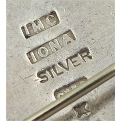 Swedish silver Viking ship brooch by G. Dahlgren & Co, Scottish silver Viking ship brooch by Iain MacCormick, Iona and a Scottish silver Celtic bird pendant, makers mark ADM, Edinburgh 2005