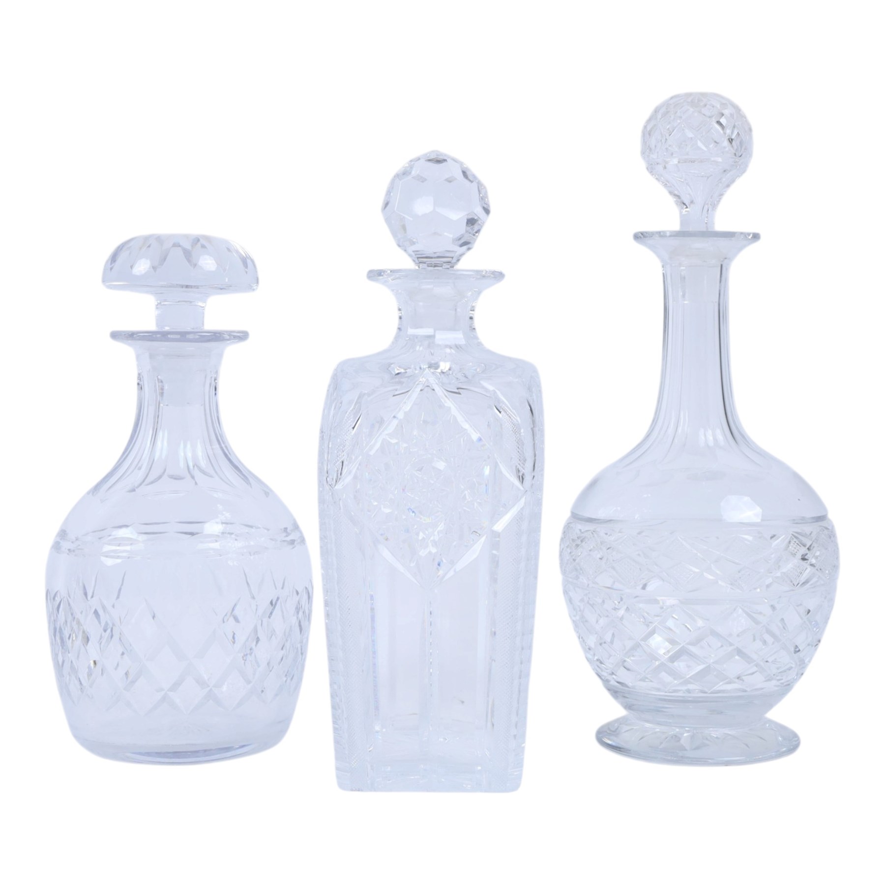 Walker and Hall silver plated soup tureen, together with four glass decanters and other collectables 