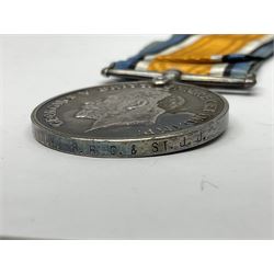 WW2 pair of medals comprising British War Medal and Victory Medal awarded to G.S. Brock B.R.C. St. J.J.; together with French 1914-18 Commemorative War Medal with MID oak leaves, Italian Red Cross Medal, Red Cross Society Medallion inscribed 5183 George S. Brock and Primrose League Medal