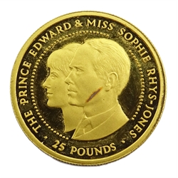  Queen Elizabeth II Bailiwick of Gurnsey 1999 24ct gold commemorative coin  